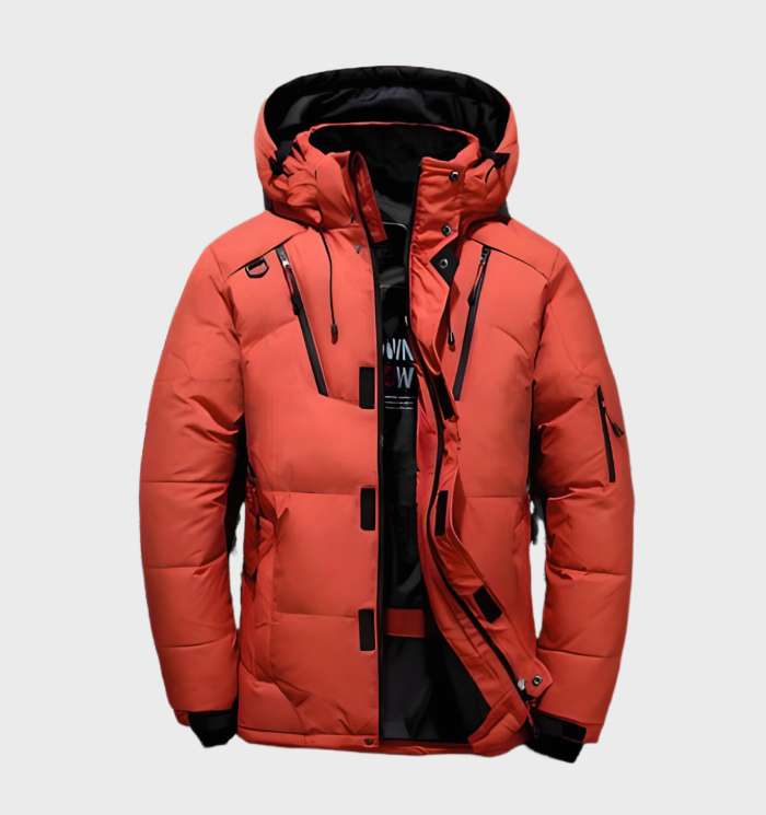 Hooded Windproof Puffer Jacket - Shaun