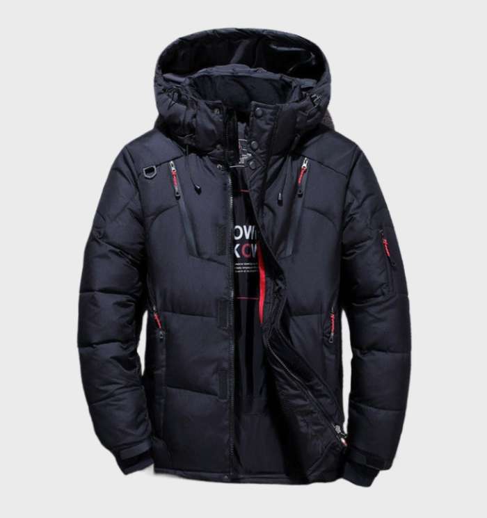 Hooded Windproof Puffer Jacket - Shaun