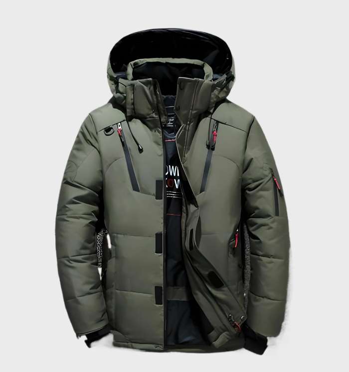 Hooded Windproof Puffer Jacket - Shaun
