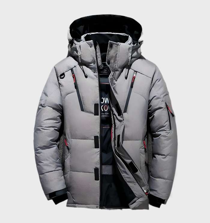 Hooded Windproof Puffer Jacket - Shaun