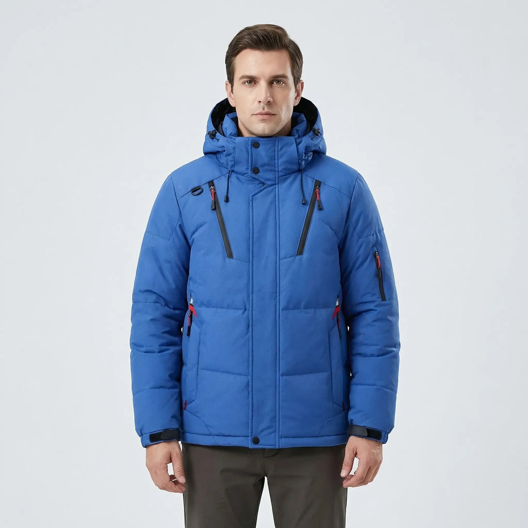 Hooded Windproof Puffer Jacket - Shaun