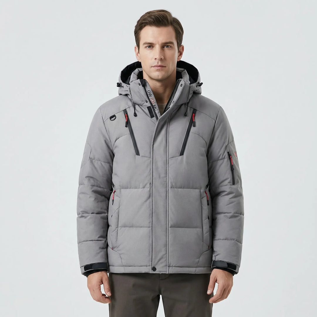 Hooded Windproof Puffer Jacket - Shaun