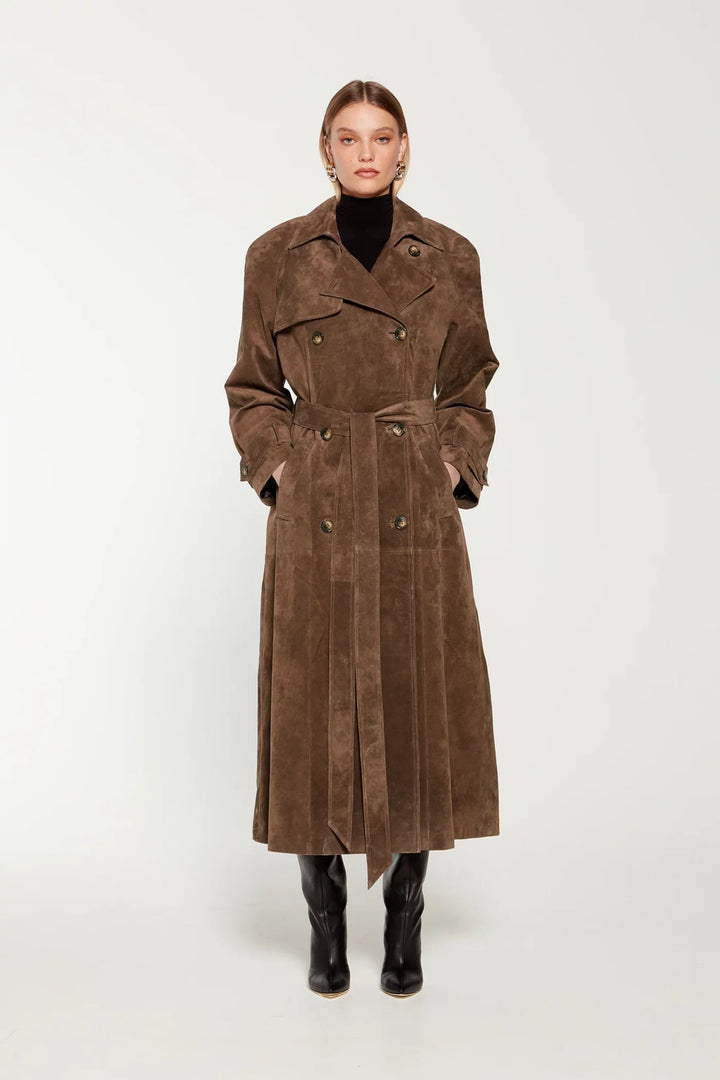 Faux Suede Winterjas voor Dames - Sorina