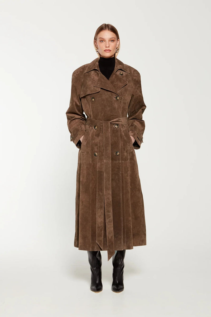 Faux Suede Winterjas voor Dames - Sorina