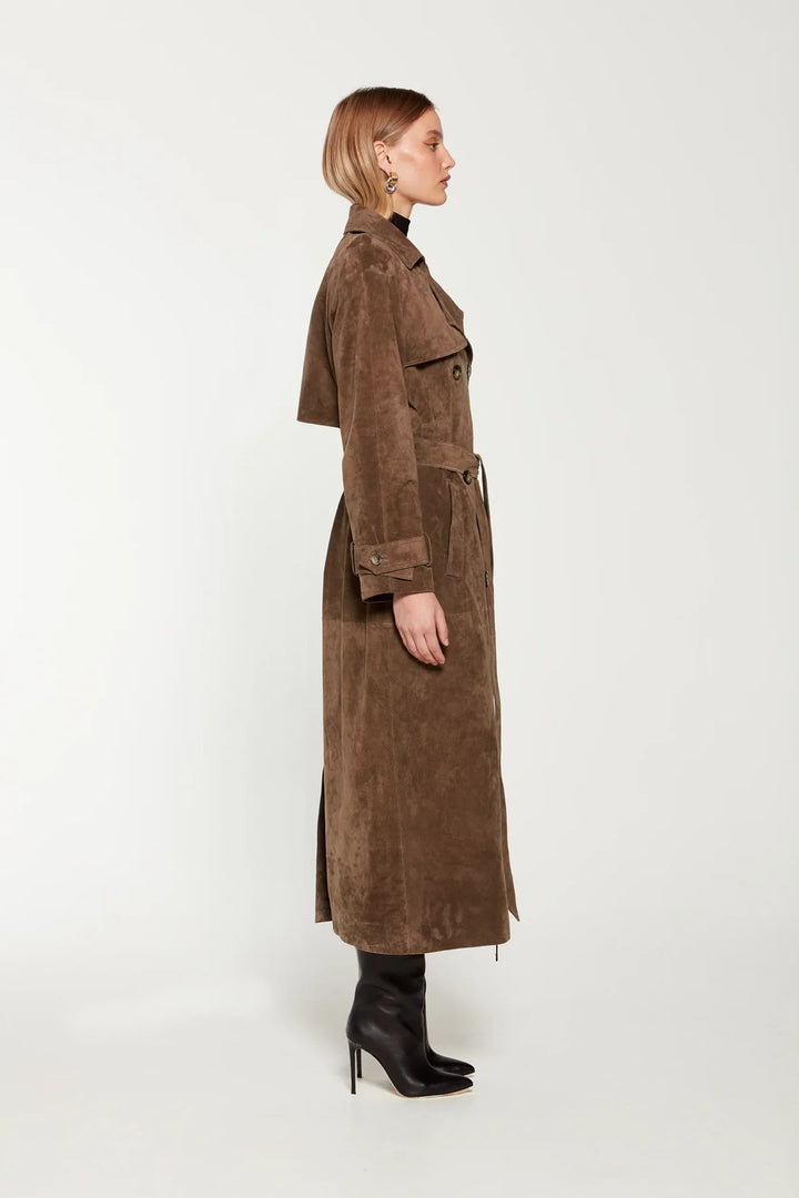 Faux Suede Winterjas voor Dames - Sorina