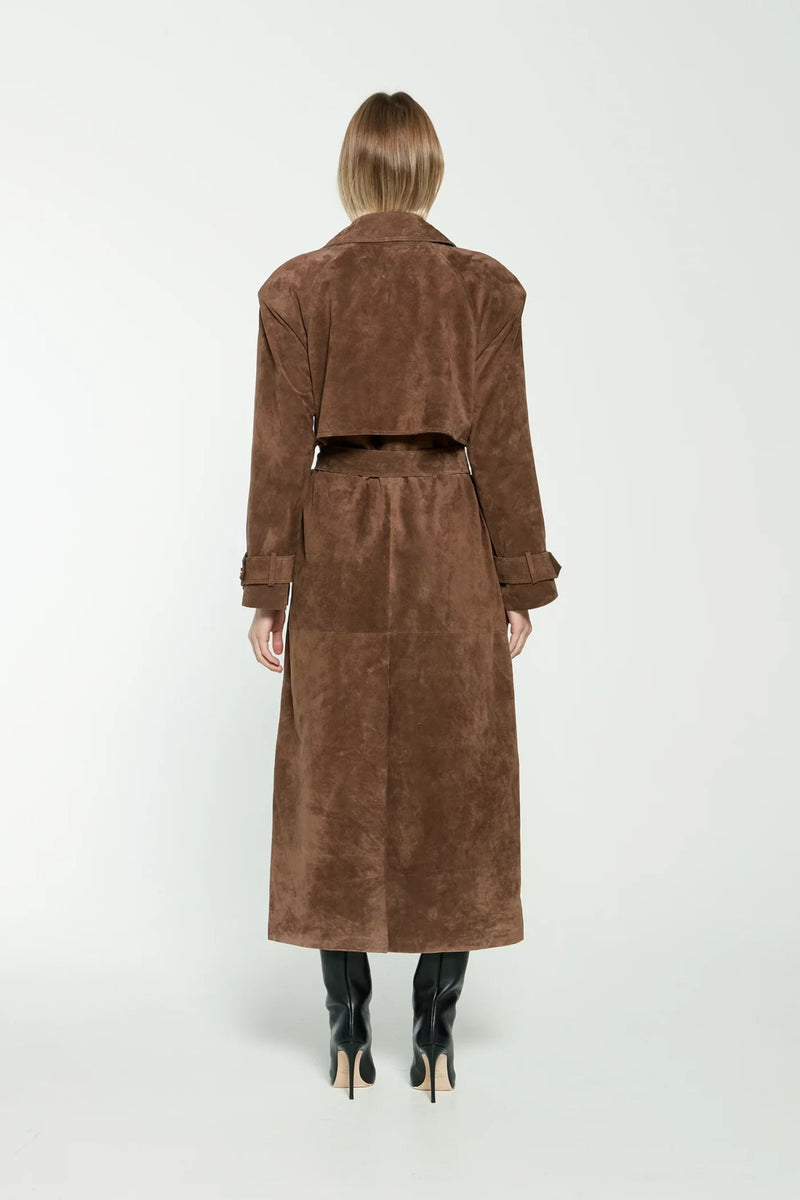 Faux Suede Winterjas voor Dames - Sorina