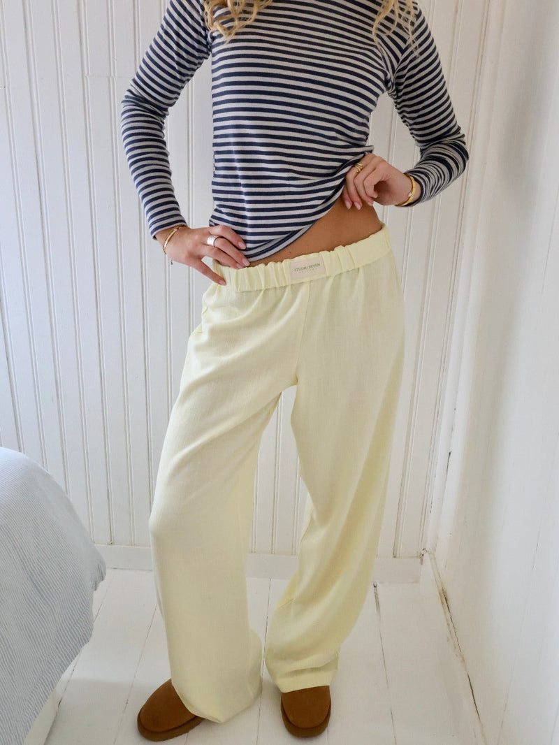 Zachte Bio-Katoenen Loungbroek – Sienna