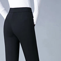 Rechte Damesbroek met Elastische Hoge Taille - Sophia