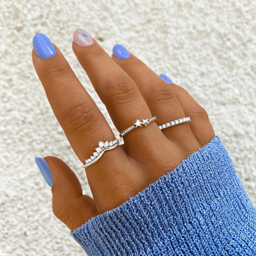 Zirkonia Kroonring - Allegra