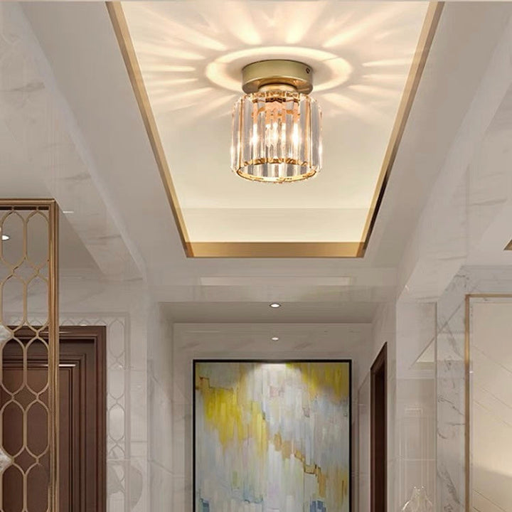 Modern Crystal Ceiling Lamp - CrystalGlow