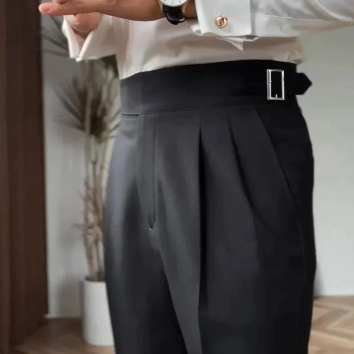 Classic Men's Pants with Buckle - Oliver