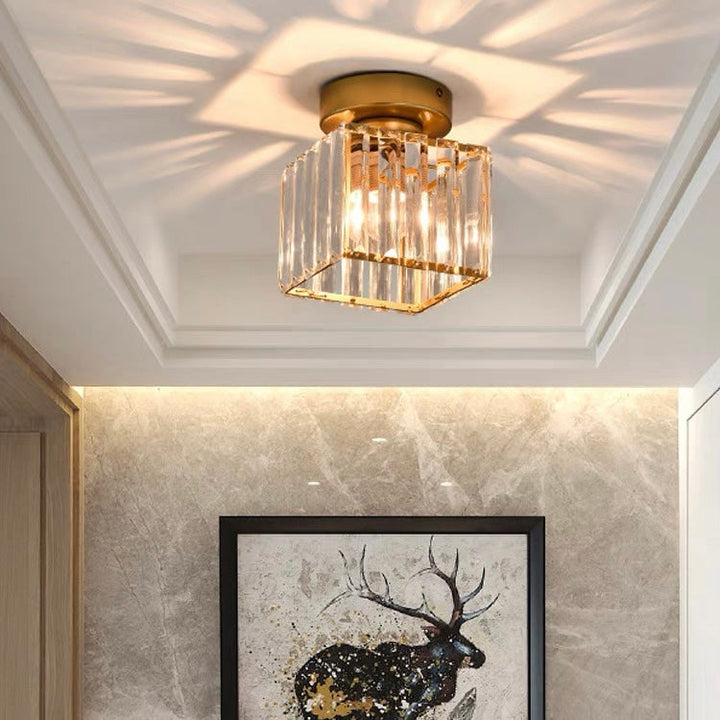 Modern Crystal Ceiling Lamp - CrystalGlow