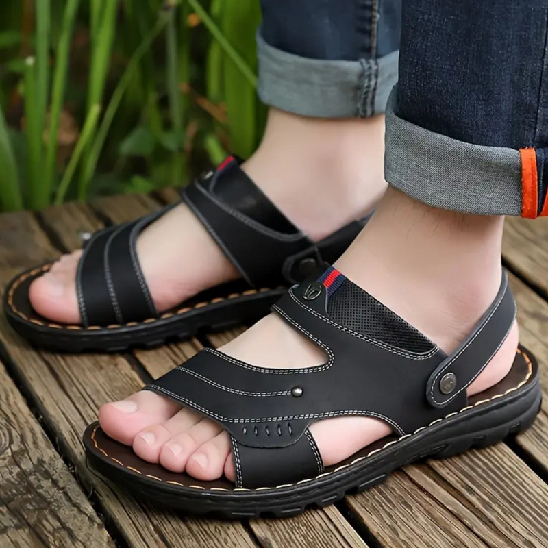 Casual Leather Sandals for Men - Leon