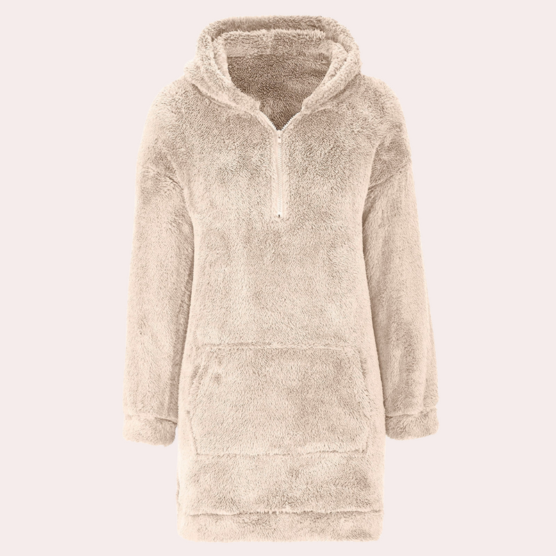 Soft Warm Winter Sweater with Zipper for Women - Maëlle