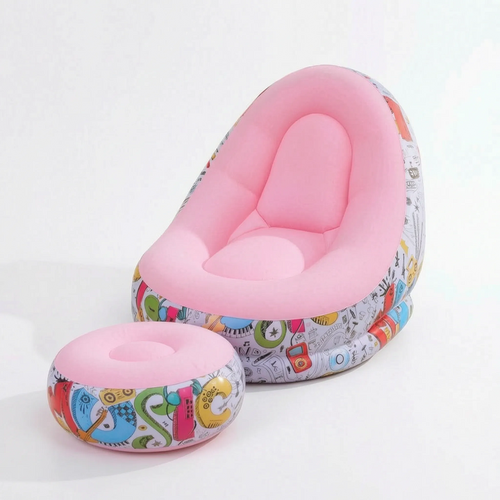 Inflatable Lounge Chair With Footrest - Aerolounge