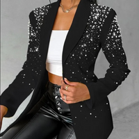 Slanke Damesblazer met Pareldetails - Amara