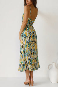 Light maxi summer dress with waist seam – Mira