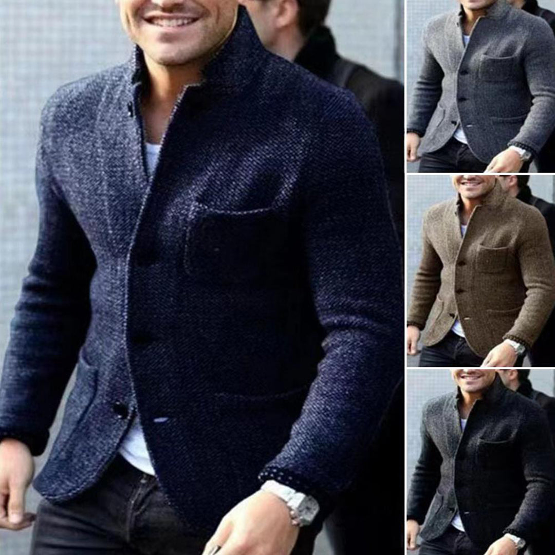 Knitted Men's Cardigan with Buttons - Sven