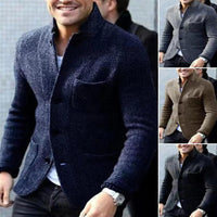 Knitted Men's Cardigan with Buttons - Sven