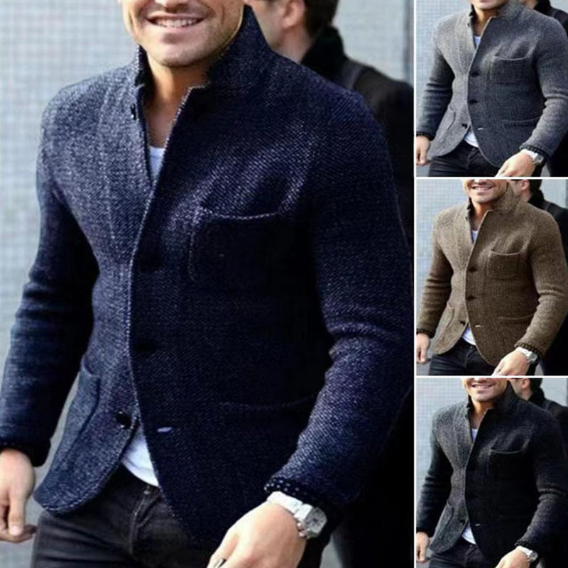 Knitted Men's Cardigan with Buttons - Sven