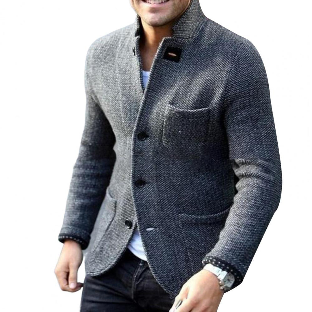 Knitted Men's Cardigan with Buttons - Sven