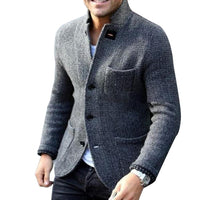 Knitted Men's Cardigan with Buttons - Sven