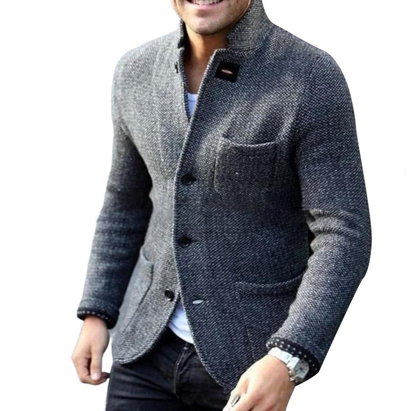 Knitted Men's Cardigan with Buttons - Sven