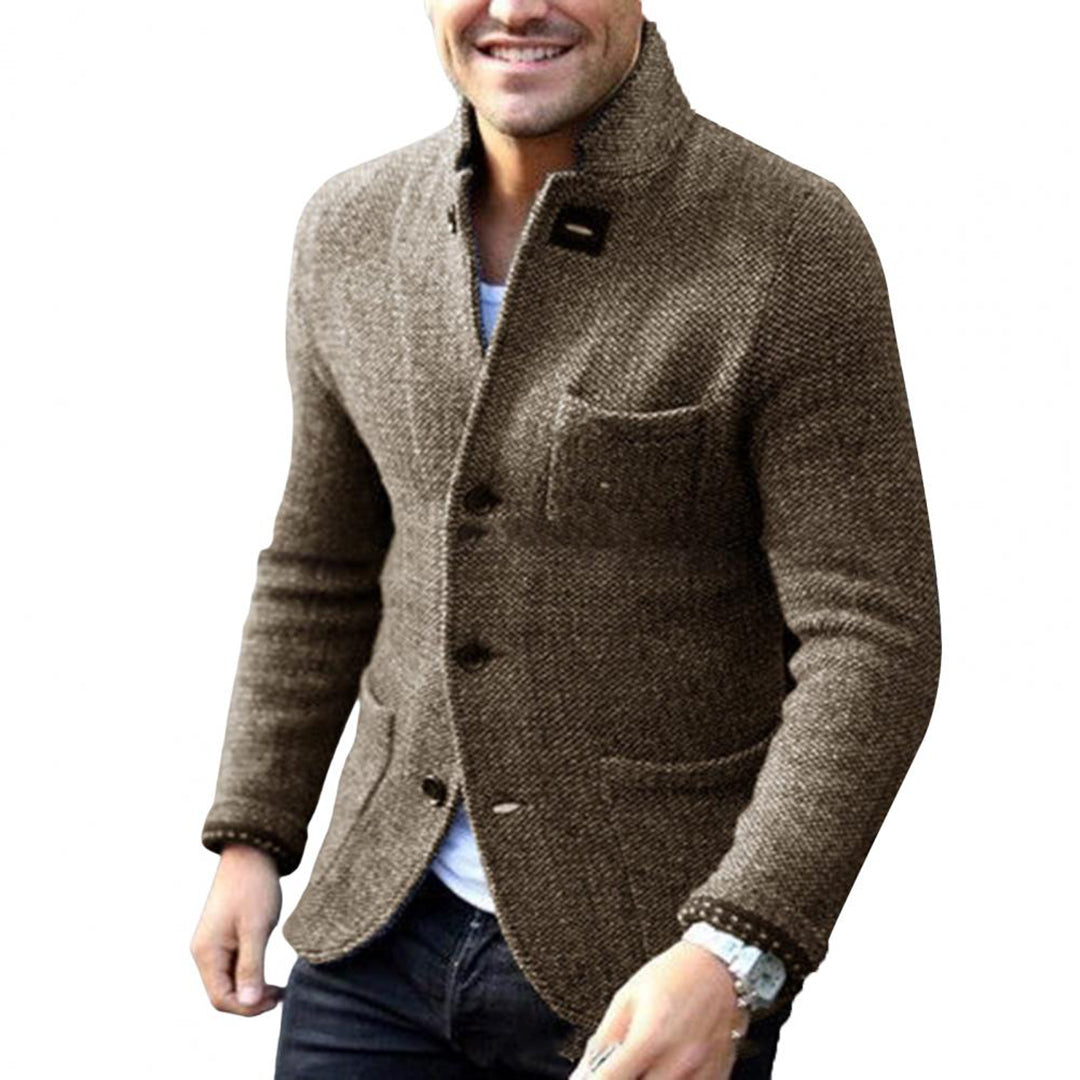 Knitted Men's Cardigan with Buttons - Sven