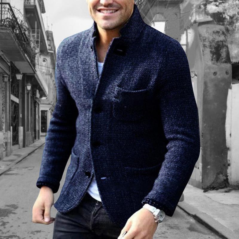 Knitted Men's Cardigan with Buttons - Sven
