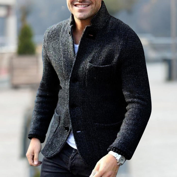 Knitted Men's Cardigan with Buttons - Sven