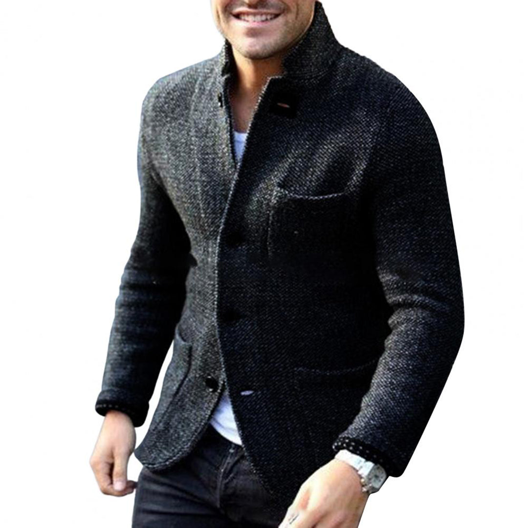Knitted Men's Cardigan with Buttons - Sven