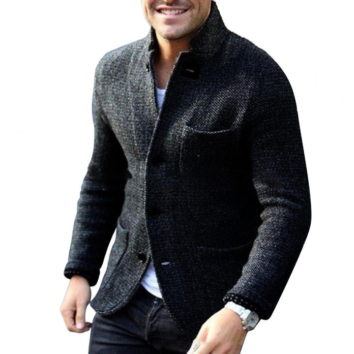 Knitted Men's Cardigan with Buttons - Sven