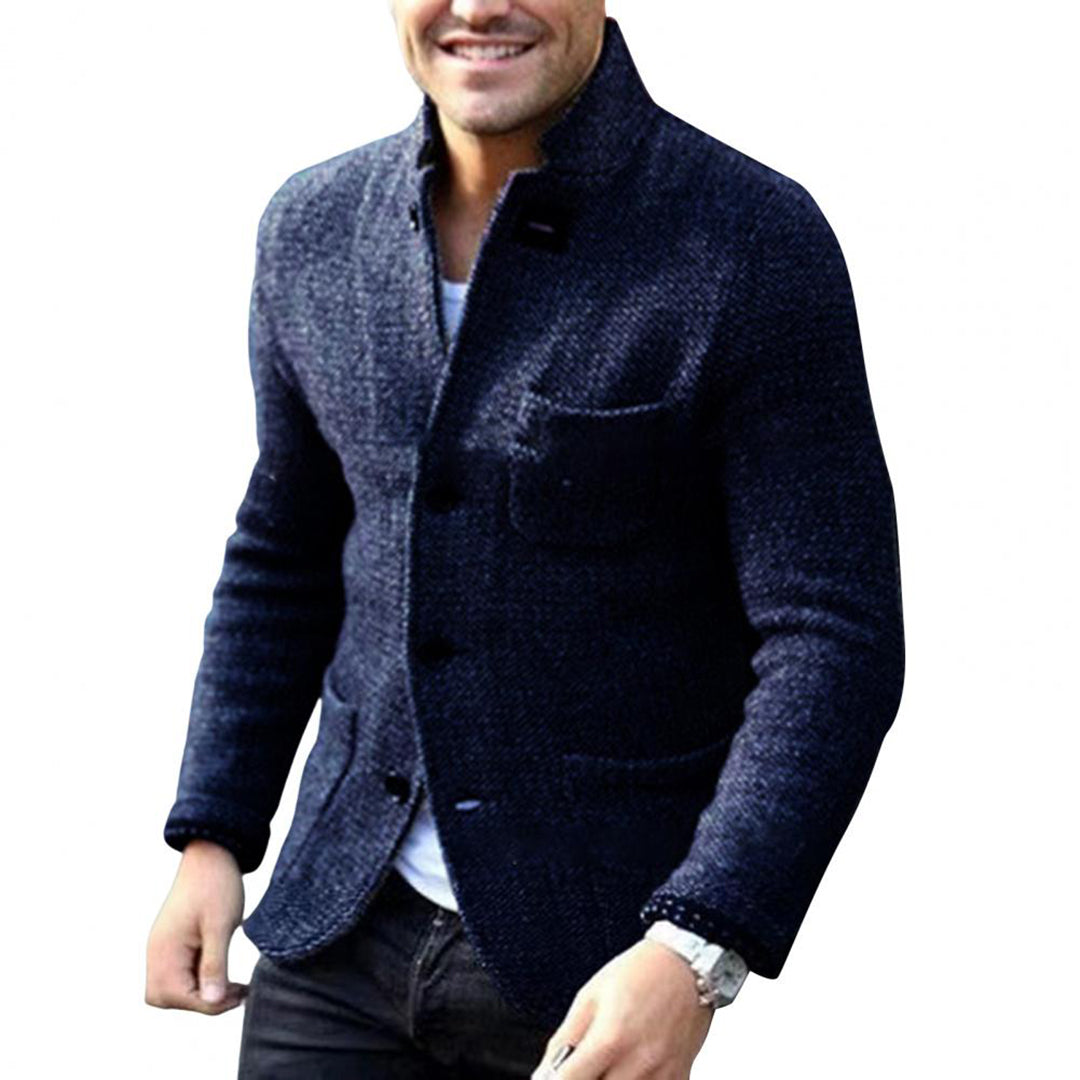 Knitted Men's Cardigan with Buttons - Sven