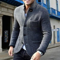 Knitted Men's Cardigan with Buttons - Sven