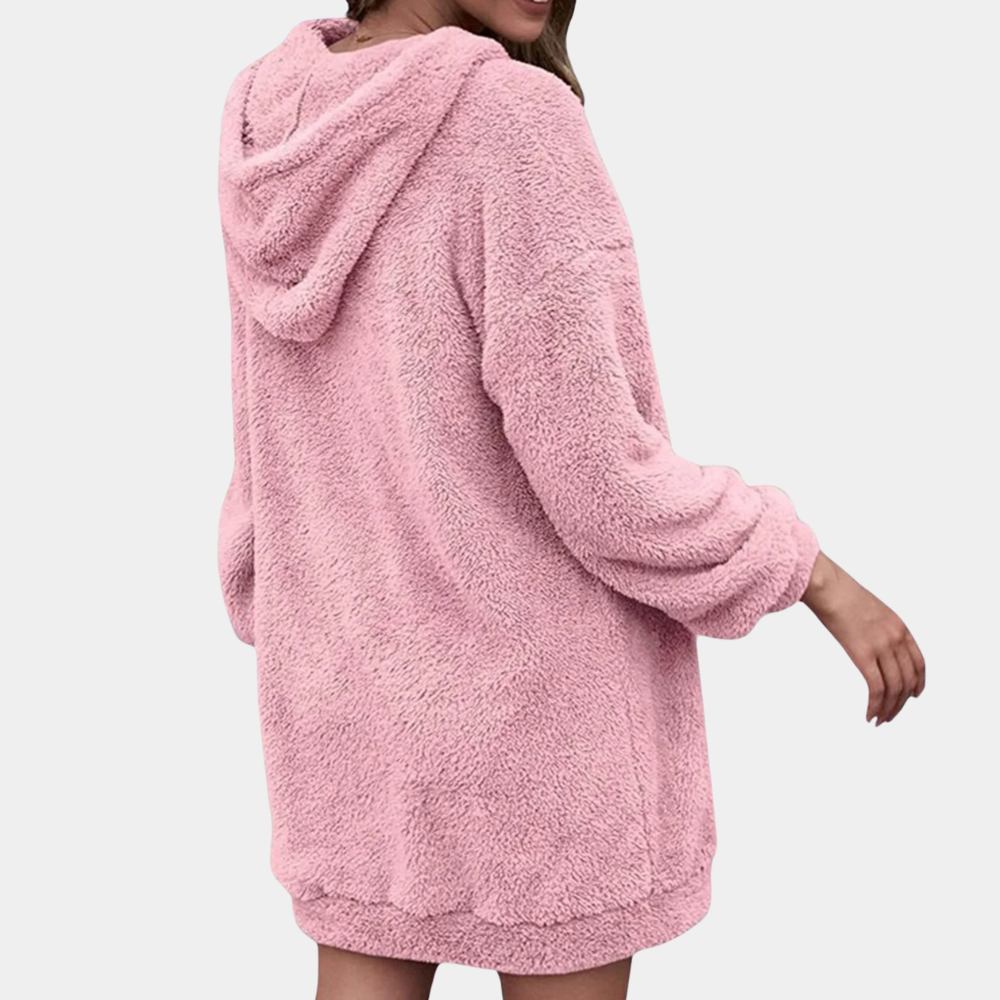 Soft Warm Winter Sweater with Zipper for Women - Maëlle