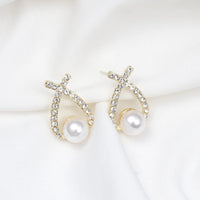 Stijlvolle Glitter Parel Oorbellen - Marie