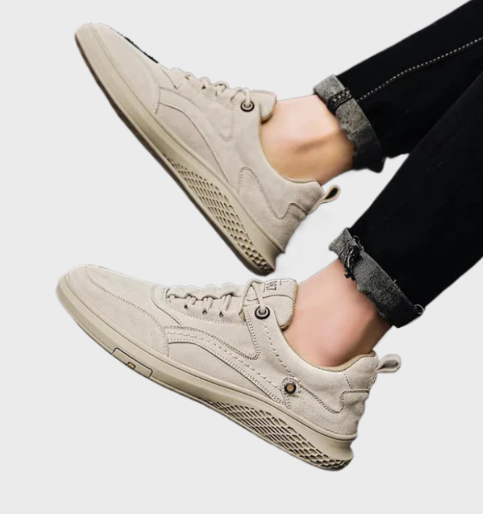 Luksusowe skórzane sneakersy z sznurowaniem - Victor