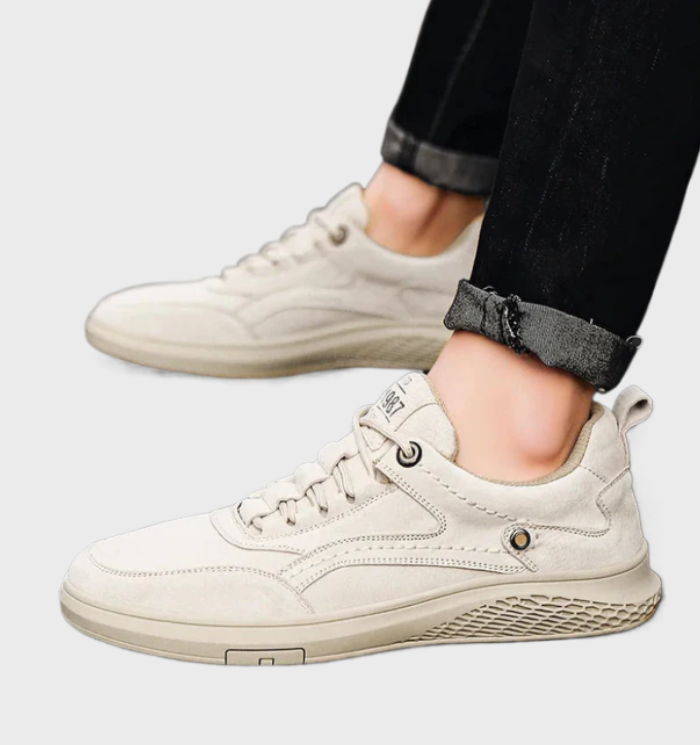 Luksusowe skórzane sneakersy z sznurowaniem - Victor