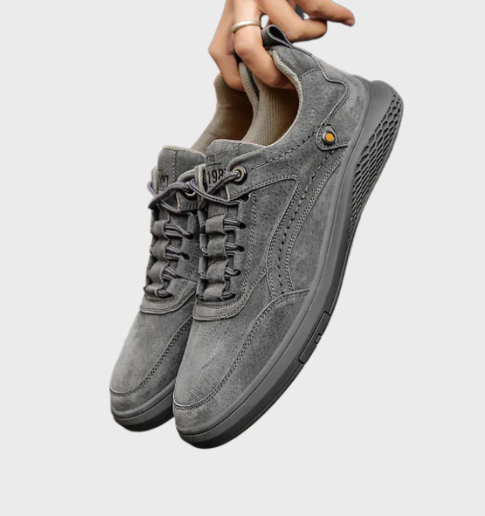 Luksusowe skórzane sneakersy z sznurowaniem - Victor