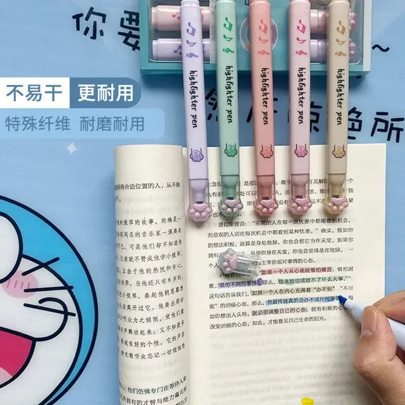 Kattenpootjes Pastel Markeerstift Set - Pawsima