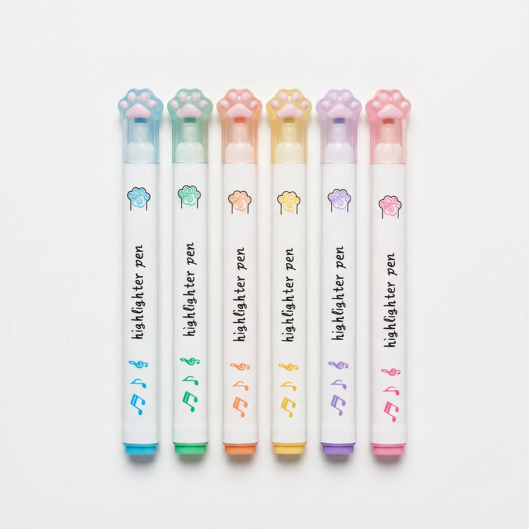 Kattenpootjes Pastel Markeerstift Set - Pawsima