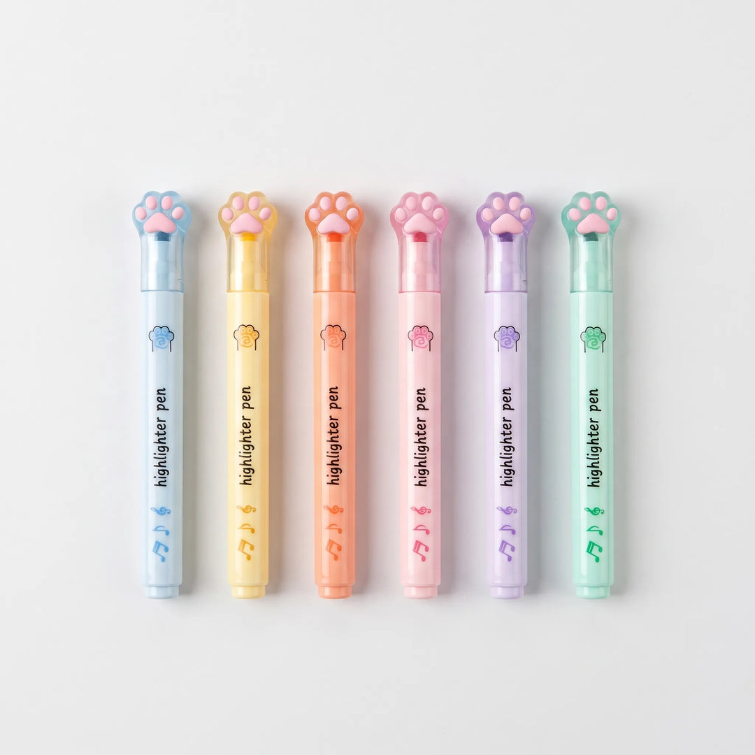 Kattenpootjes Pastel Markeerstift Set - Pawsima