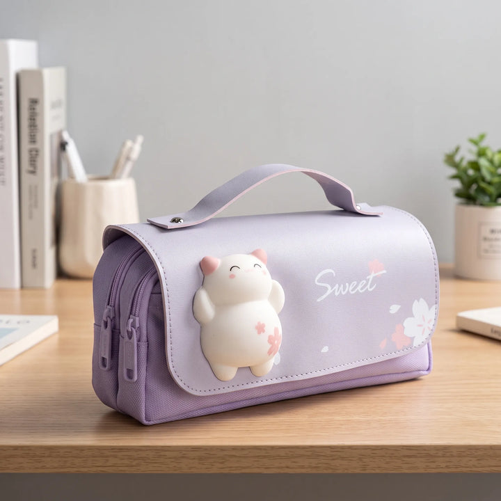 Kawaii Etui Met Dubbele Rits - Fidgetfold