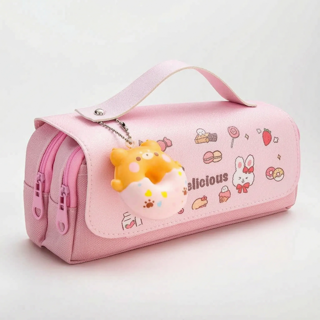 Kawaii Etui Met Dubbele Rits - Fidgetfold