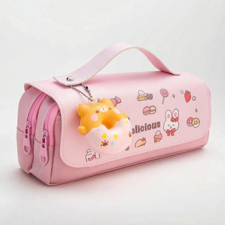 Kawaii Etui Met Dubbele Rits - Fidgetfold