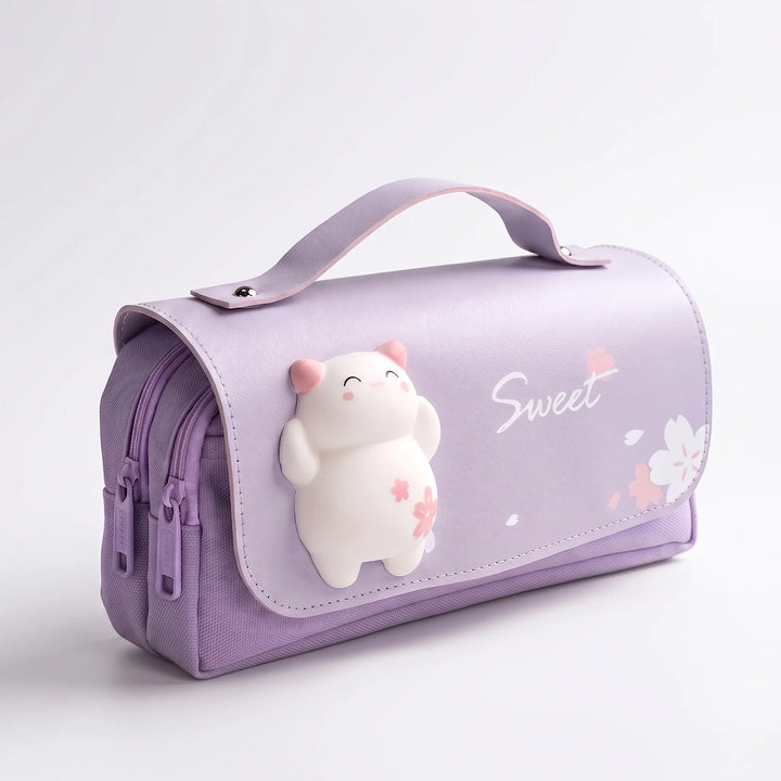 Kawaii Etui Met Dubbele Rits - Fidgetfold