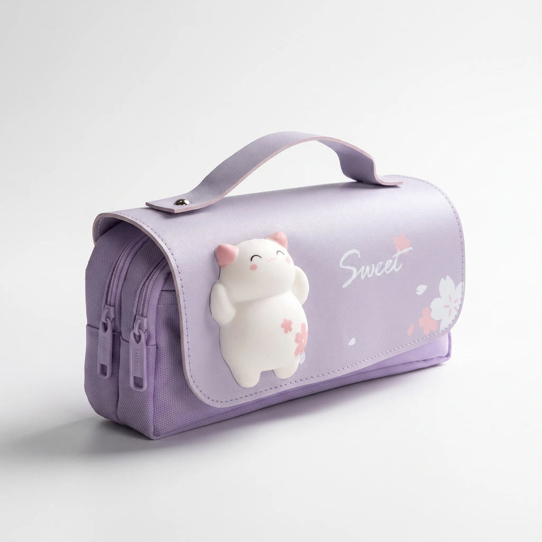 Kawaii Etui Met Dubbele Rits - Fidgetfold