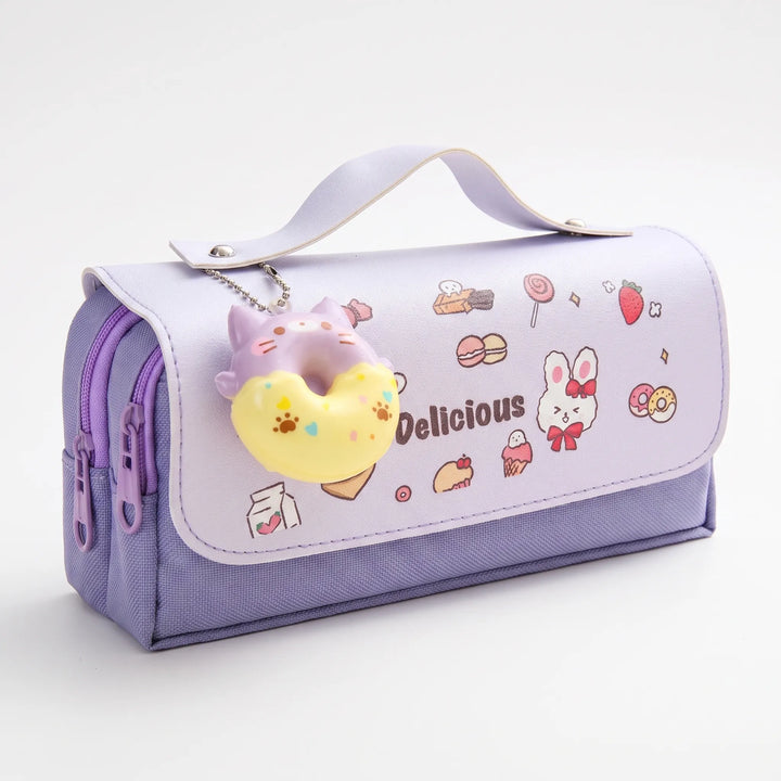 Kawaii Etui Met Dubbele Rits - Fidgetfold