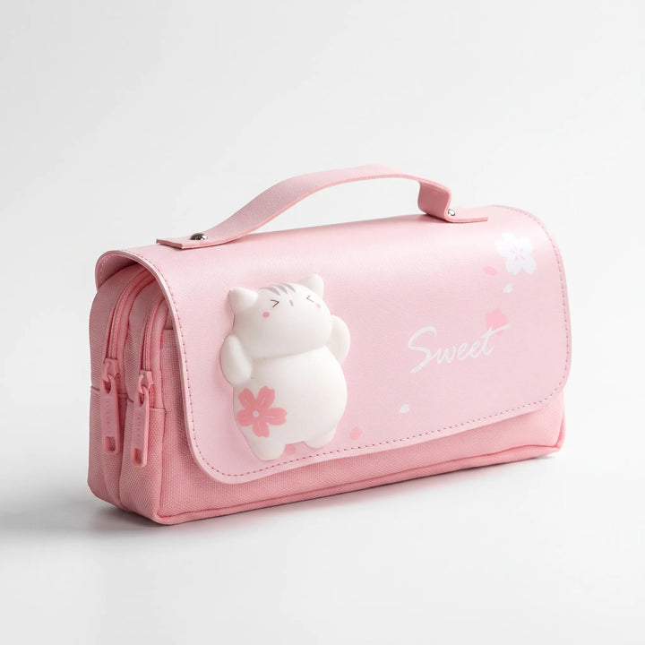 Kawaii Etui Met Dubbele Rits - Fidgetfold