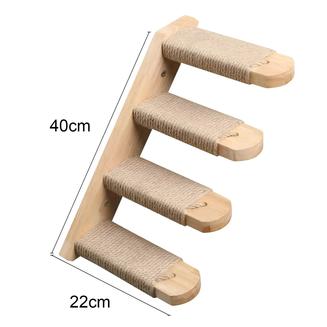 Wandklimplank voor Katten met Krabpaal - ClimbPaws